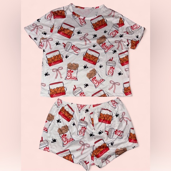 Women’s Two Piece Graphic PJ Set ~ NEW NEVER WORN ~ Size XXL | Polyester - Picture 14 of 14